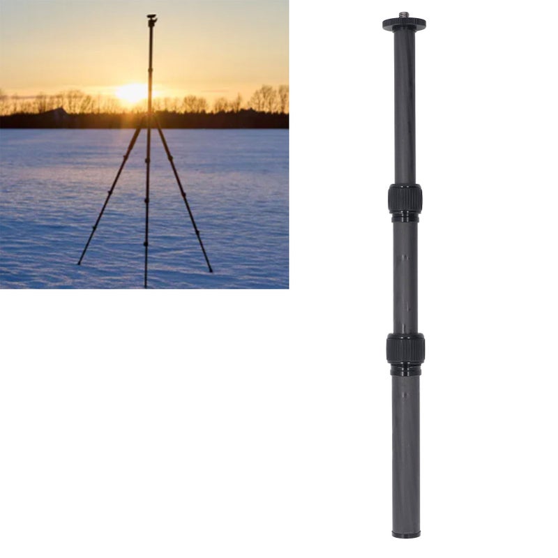 Tripod Extension Pole 3 Section Carbon Fiber Center Column Tripod Extender Tripod Extension Tube for DSLR Camera Load 22lbs - Image 1