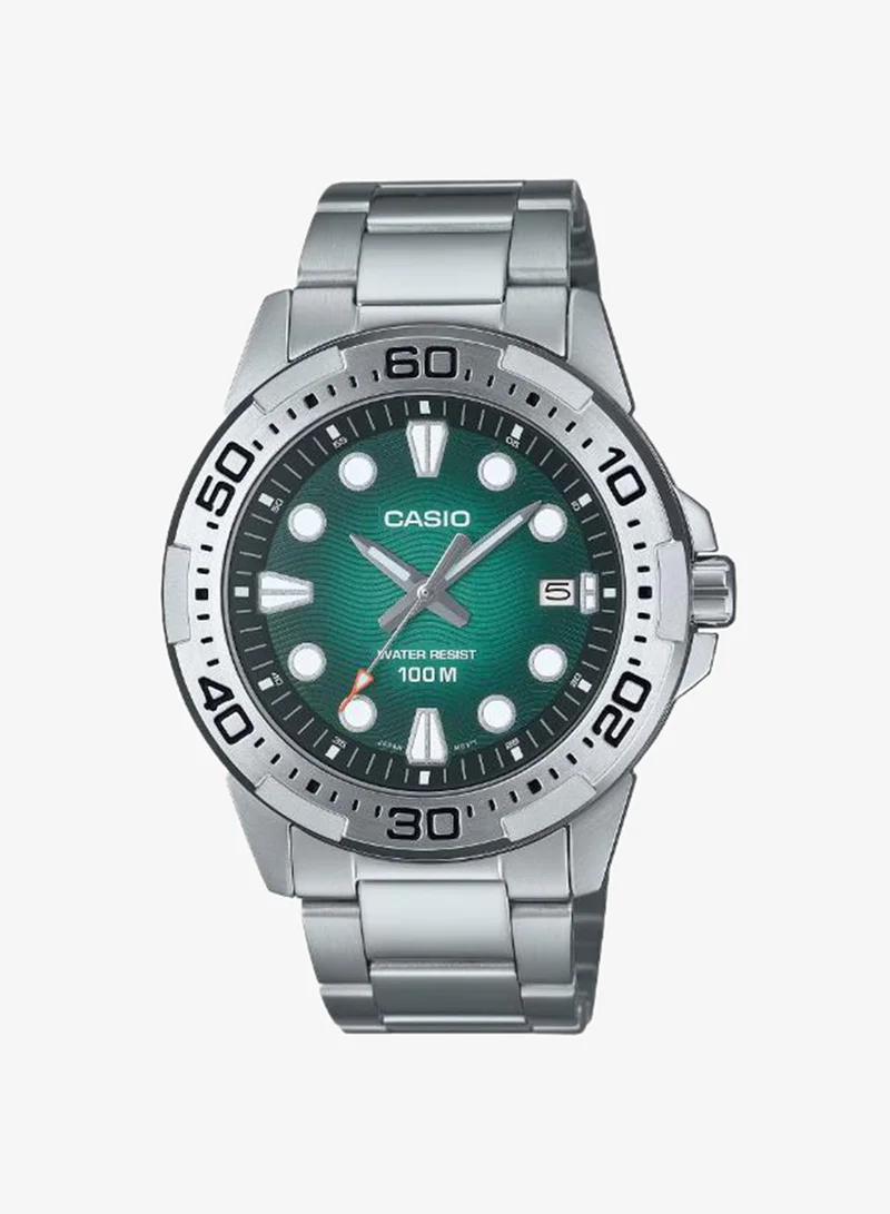 Men's Stainless Steel Analog Watch MTD-140D-3AVDF - 43.7 mm