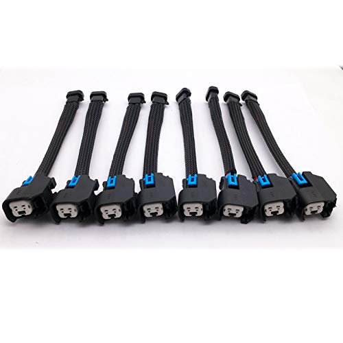 LIZAPUS 8PCS Wire Harness Adapter Compatible with Mini Multec 2 Harness to USCAR EV6 Fuel Injector OEM Tooling, Connector, Lock, Seals, Terminals WAINJ32 - Image 2