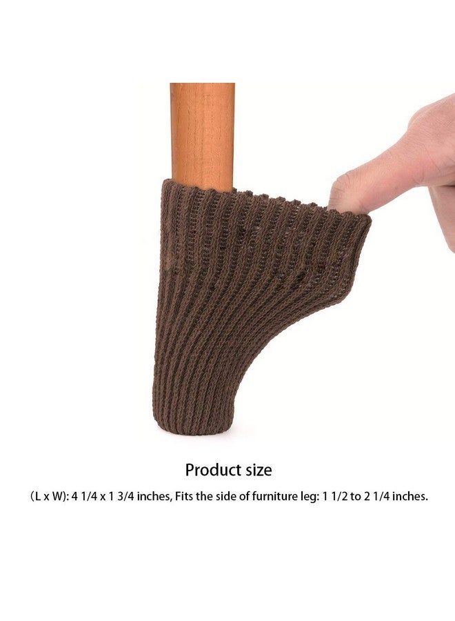 Bluecell BLUECELL 16pcs Knitting Wool Furniture Socks/Chair Leg Floor Protector (Brown Color)  - Image 3