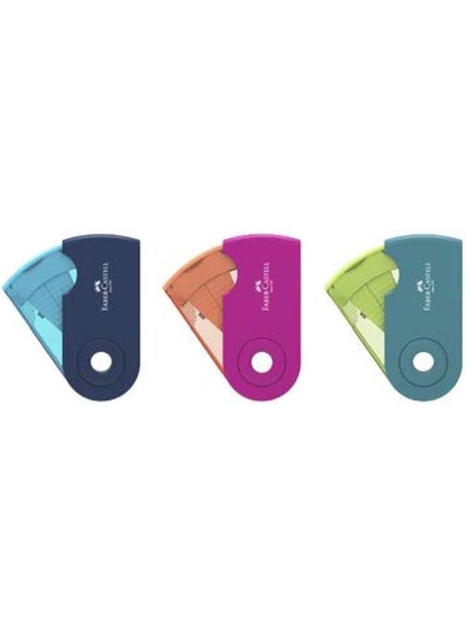 براية بلاستيك 2عين بجراب كبيرة بخزان