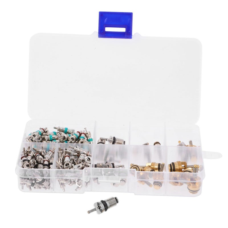 4 Set Air Conditioner Valve Core Kit for Automotive Easy Use Lightweight Universal Refrigeration Systems - Image 3