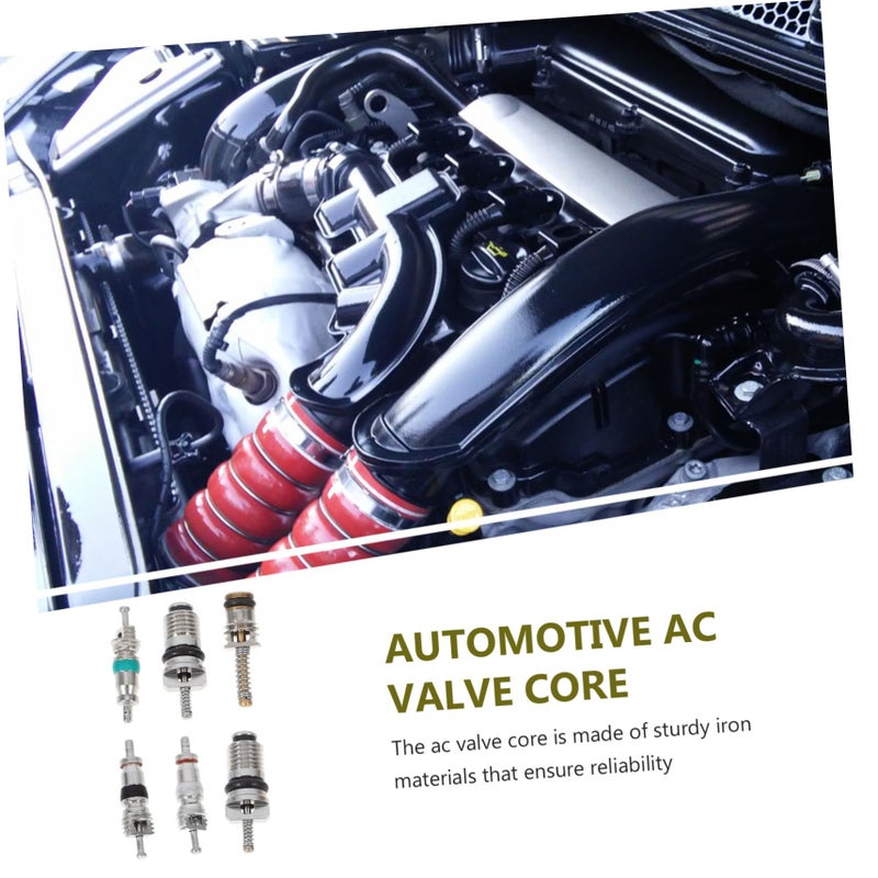 4 Set Air Conditioner Valve Core Kit for Automotive Easy Use Lightweight Universal Refrigeration Systems - Image 4