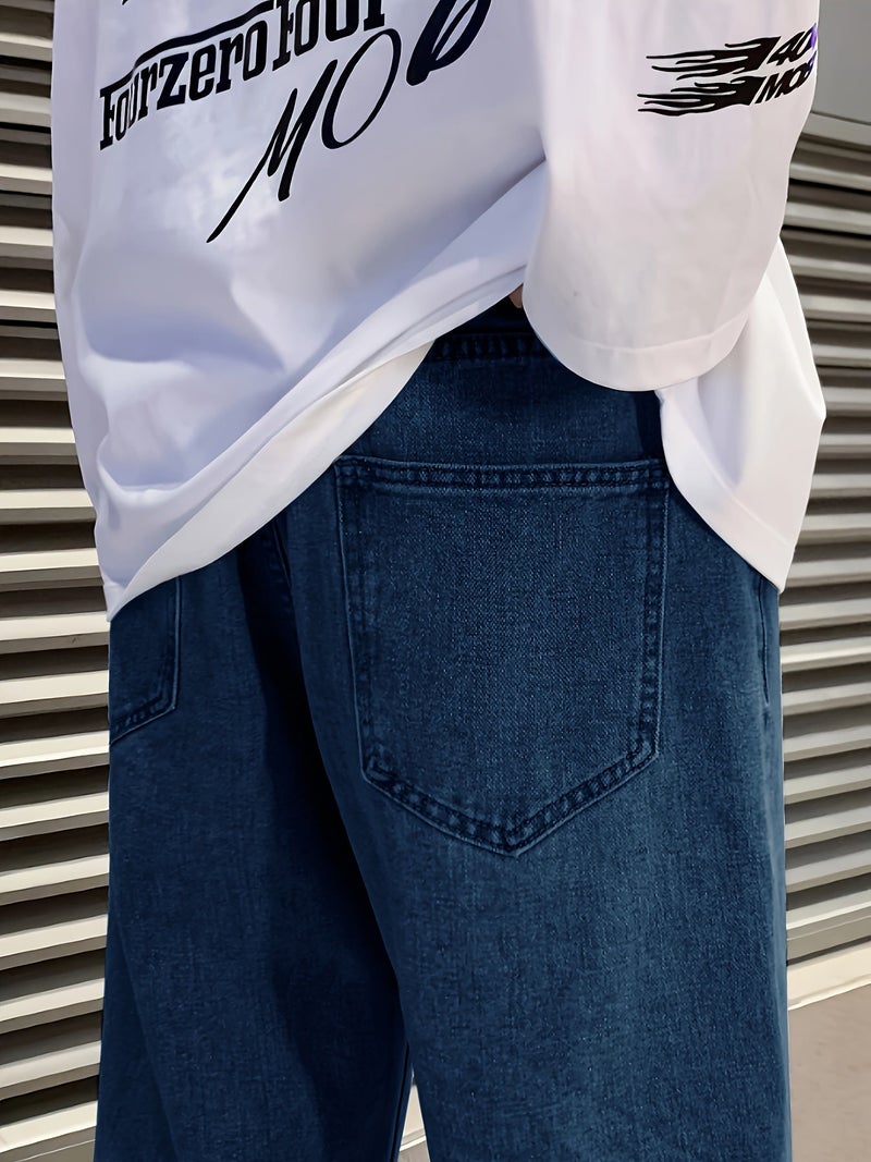 Men'S Loose Wide-Leg Jeans - Image 5
