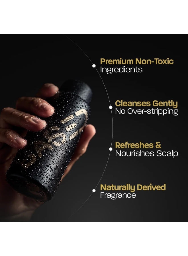 BASED Rejuvenating Shampoo with Aloe Vera, Peppermint Oil, & Coconut Oil, Cleansing Shampoo for Men - Image 2