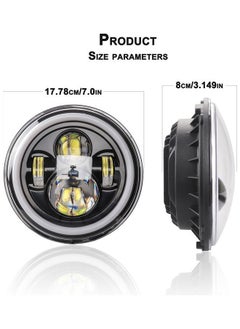 نيبمينينت مصباح أمامي LED للدراجات النارية بجهد 12 فولت/ 24 فولت  - Image 3