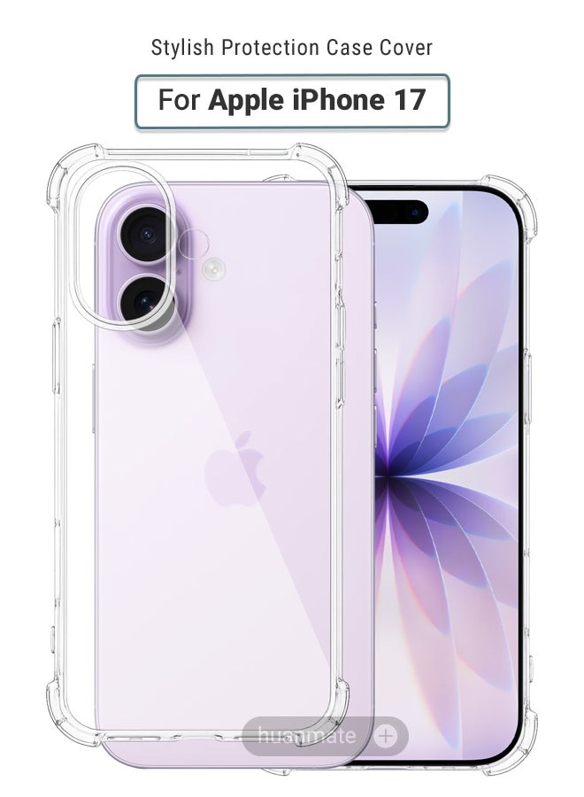 huanmate Apple iPhone 17 Shock Proof Case Cover - Ultra Clear, Durable & Accurate Cut-outs - Scratch, Dust & Smudge Protection - Clear Silicon Back Cover for Apple iPhone 17 - Image 1