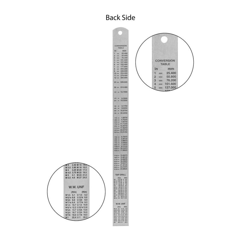 ROPA MOOLYAVAAN PRODUCTS Stainless Steel Scale/Ruler 1 Foot (30 cm / 12 inch) (5) - Image 3
