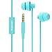 MAXROCK Sleep EarbudsUltra Soft Lightweight Sleep Earphones Headphones with Volume Control and Mic for Insomnia Side Sleeper Snoring Air Travel Meditation Relaxation Acid Blue - Image 1