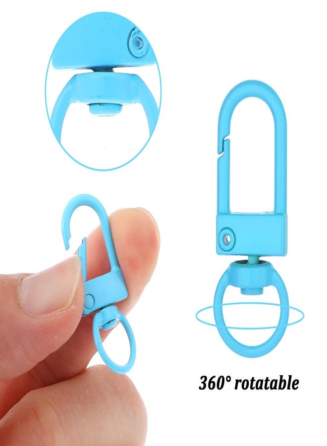 Ymapinc 60PCS Small Metal Lobster Claw Clasps, Colorful Keychain Clasp Swivel Snap with Hooks Mini Buckle Tag Clip Bag Charm Clip for Bag Charms Making Metal Connectors - Image 3
