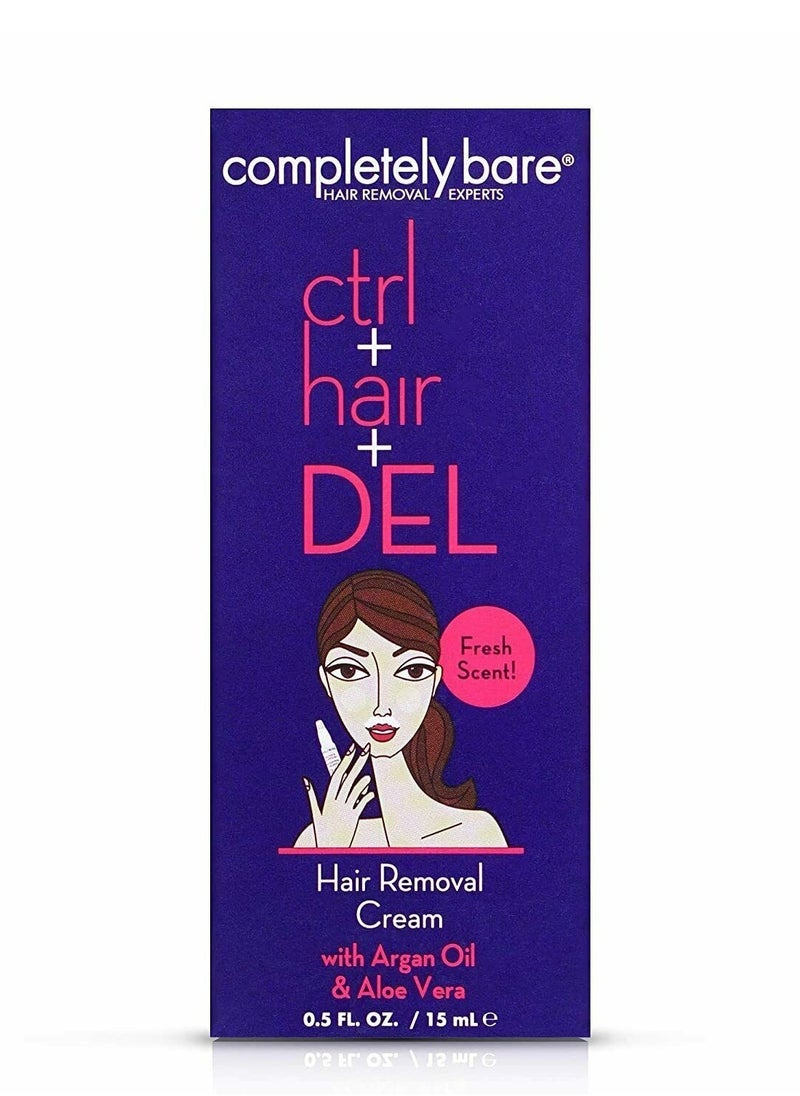 Completely Bare Ctrl+Hair+del Facial Hair Removal Cream 15ml  - Image 1