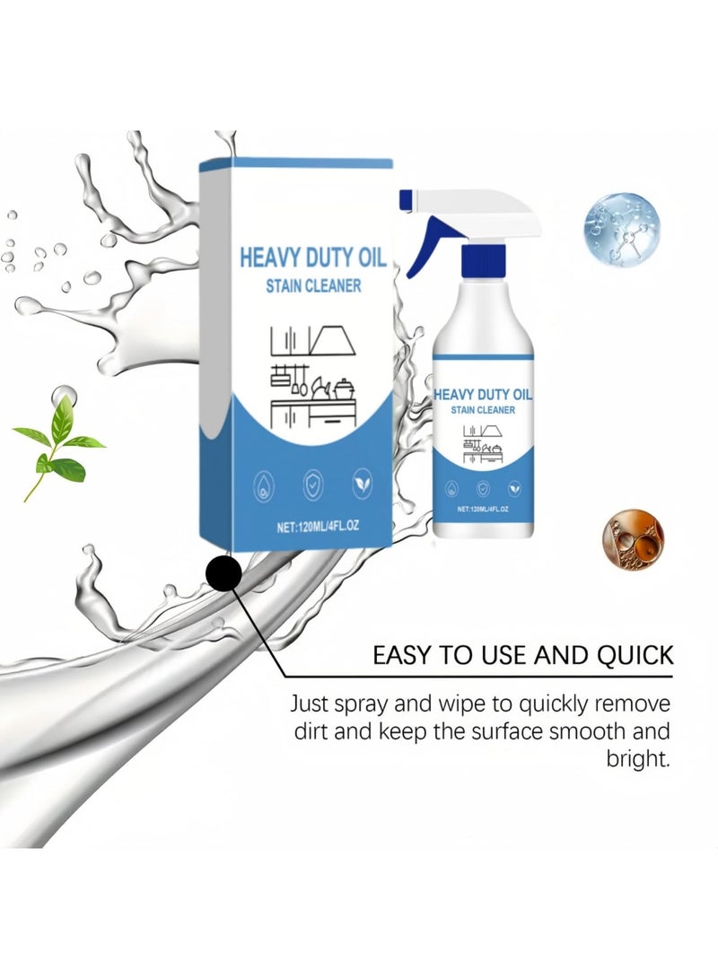 SYOSI Heavy Duty Kitchen Degreaser & Cleaning Spray, Bubble Cleaner Foam Spray, All-Purpose Degreaser for Kitchen, Cooker, Stains Remover, Easy to Use for Tough Grease, Oil, and Dirt(120ml) - Image 3