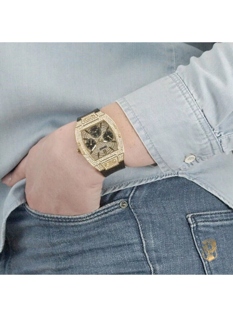 Guess Womens Raven Gold paved with crystals watch GW0105L2 - Image 5