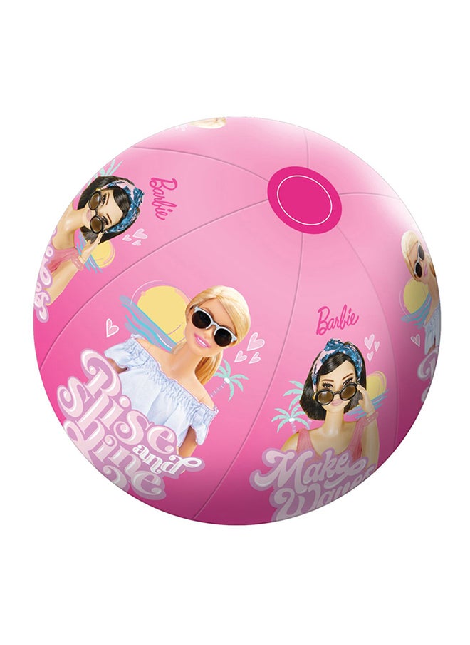 Barbie Printed High Quality Inflatable Beach Ball Multicolor 19.5 x 3 x 13 cm INF-BB-07  - Image 1
