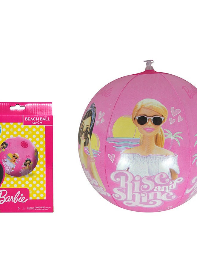 Barbie Printed High Quality Inflatable Beach Ball Multicolor 19.5 x 3 x 13 cm INF-BB-07  - Image 2