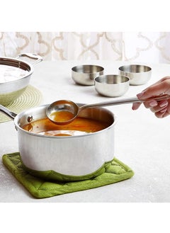 BLACKSTONE Stainless Steel Serving Ladle, Deep Ladle Spoon for Serving Curry, Curd, Lassi 19cm  - Image 4