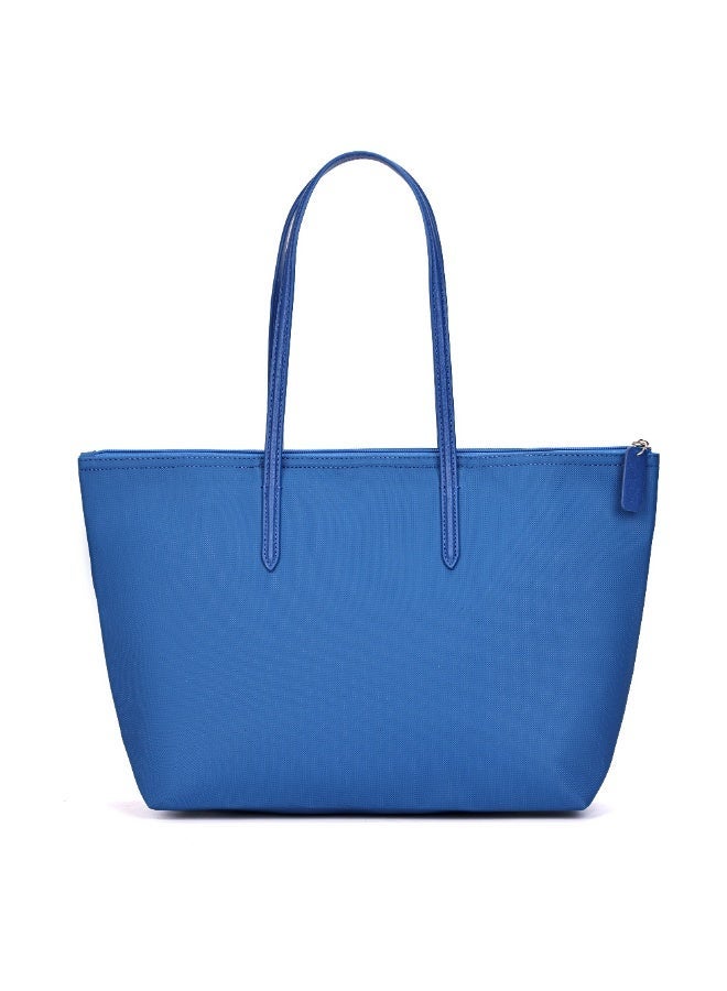 Lacoste bag Women's L12.12 Concept Fashion Versatile Large Capacity Large Size Zipper Camera Bag Handheld Shoulder Bag Tote Bag Large 45cm * 30cm * 12cm Blue - Image 4