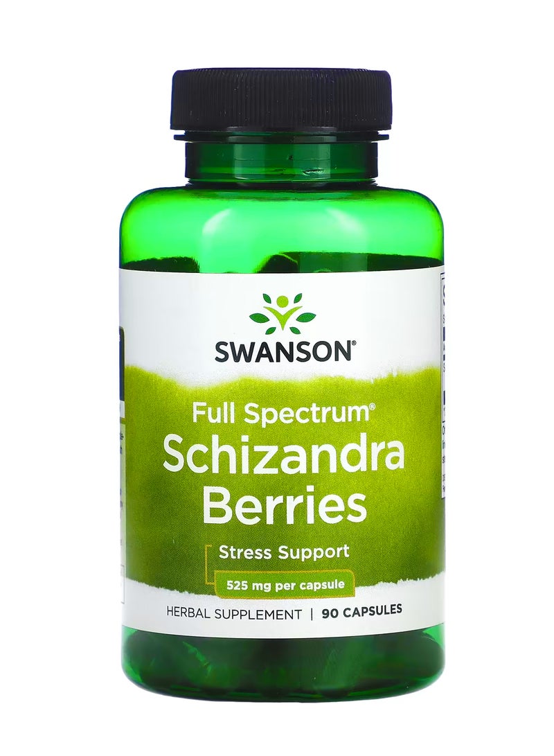 SWANSON Full Spectrum Schizandra Berries, 525 mg, 90 Capsules