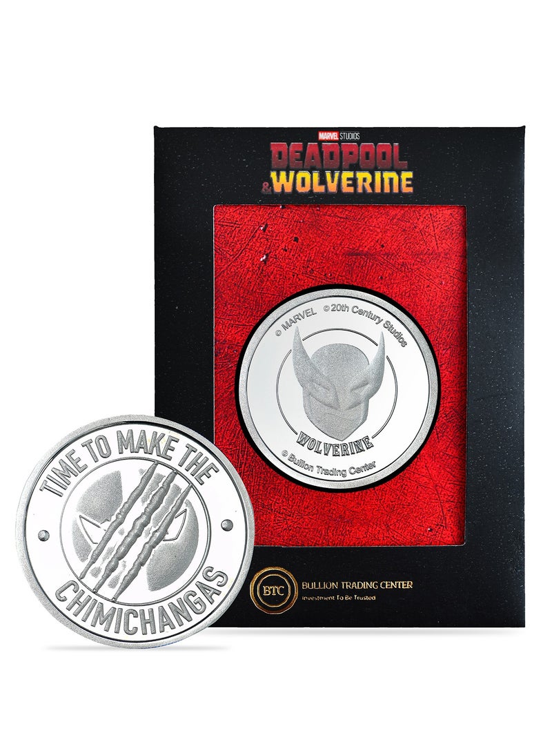 BTC 50g Marvel Silver Coin - Wolverine - Image 1