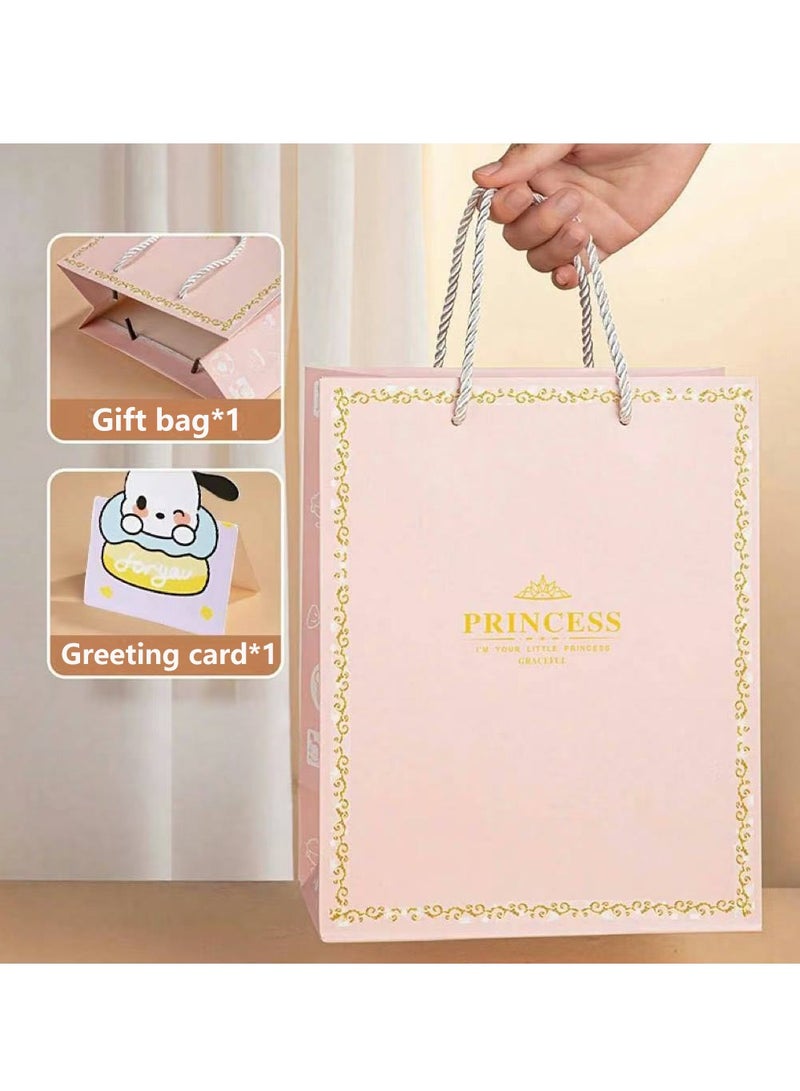 Little Girls Hair Accessories Set with Gift Box Cute Hairpin Double Jewelry Storage Case with Hair Bands, Hair Ties, Hair Clips, Hair Elastic Bands, Cute Hairpin Jewelry Organizer Birthday Gift for Girls - Image 5