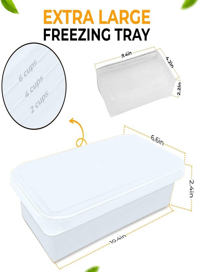 MT.BAY Silicone Freezer Trays (6 Cup White) - Image 3