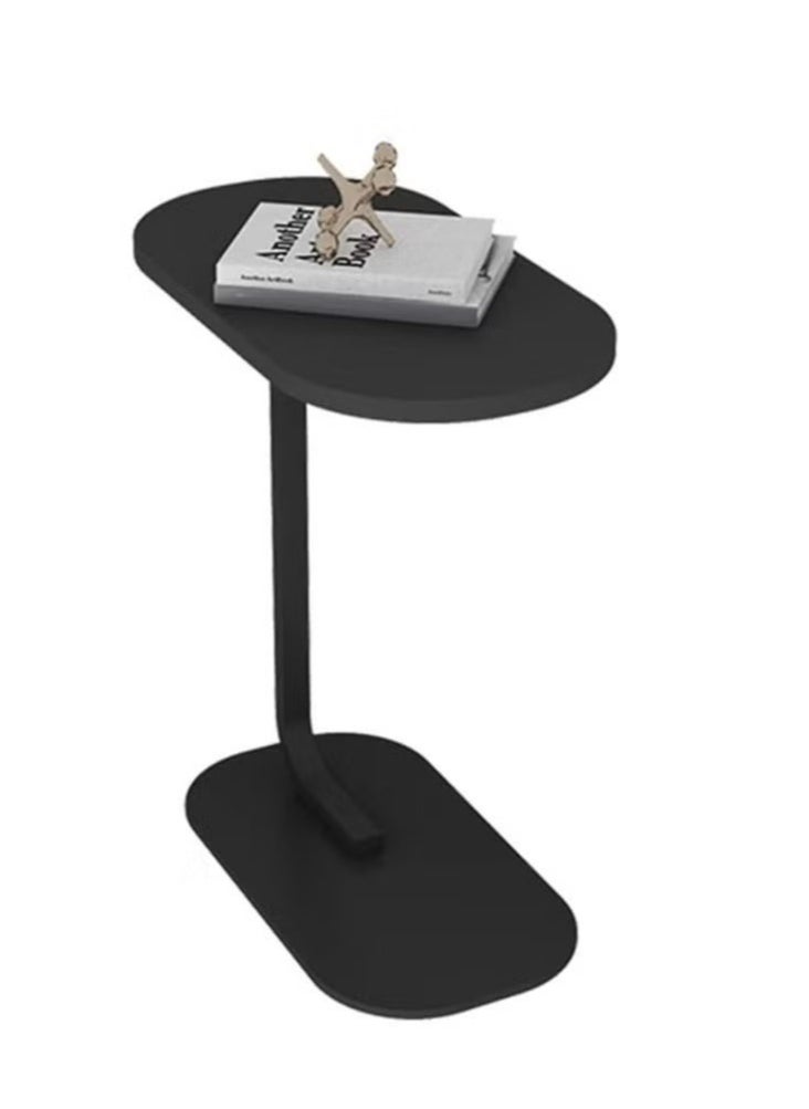 XiuWoo - C Shaped End Table, Side Table for Couch and Bed, Small Side Table, TV Tray Table for Small Spaces, Living Room, Bedroom, Rustic Snack Table 45*30*63CM - Image 1