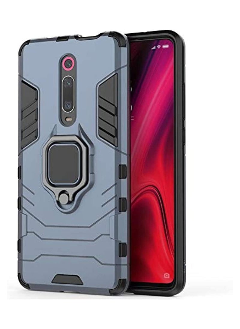 ماركة غير محددة - ( mi 9t / k20 pro) جراب ضد الصدمات بحماية كاملة ودبلة معدنية متعددة الوظائف لهاتف شاومي مي 9 تي / مي 9 تي برو - Image 1