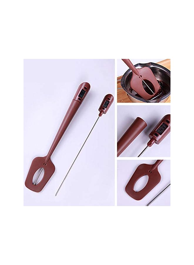 SHOWAY Kitchen Food Silicone Electronic Gadgets Long Probe Baking Spatula Tools Chocolate Digital Barbecue Portable Cooking - Image 3