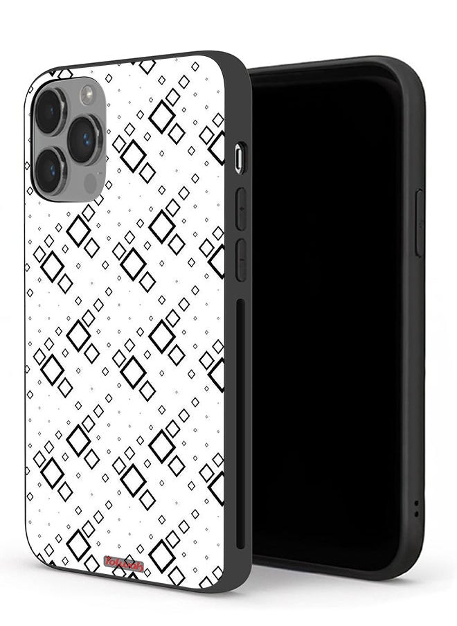 Tolwak Apple iPhone 14 Pro Protective Case Square Abstract Digital Art  - Image 1