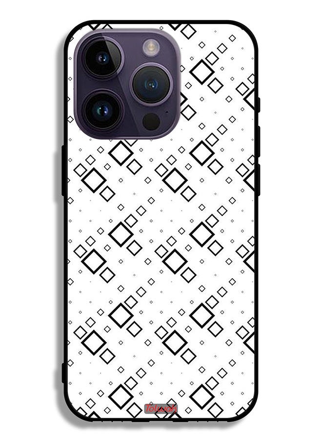 Tolwak Apple iPhone 14 Pro Protective Case Square Abstract Digital Art  - Image 2