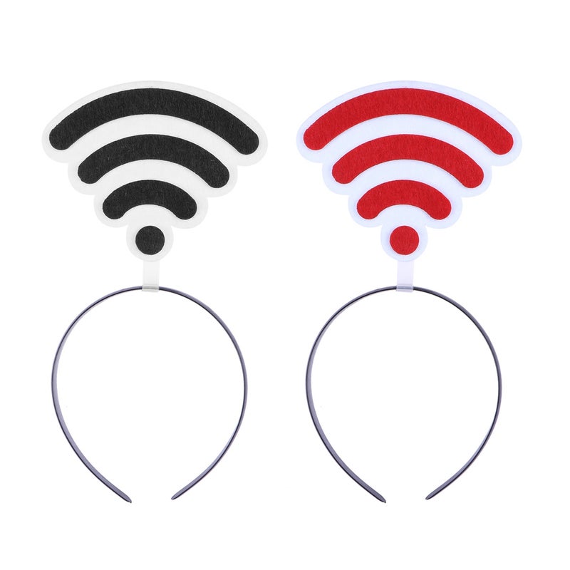 WIFI Shaped Headband Party Funny Hair Hair Hair Clasp Hair Band Hair Accessories Dress Accessories for Women and Men - Image 1