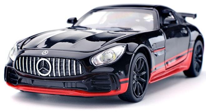 Model car 1:32 AMG GTR Car Model Toy, Diecast Zinc Alloy Pull Back Toy Car, Sound and Light Pull Back Model Car for Kids Boy Girl Gift (Black/Red) - Image 1