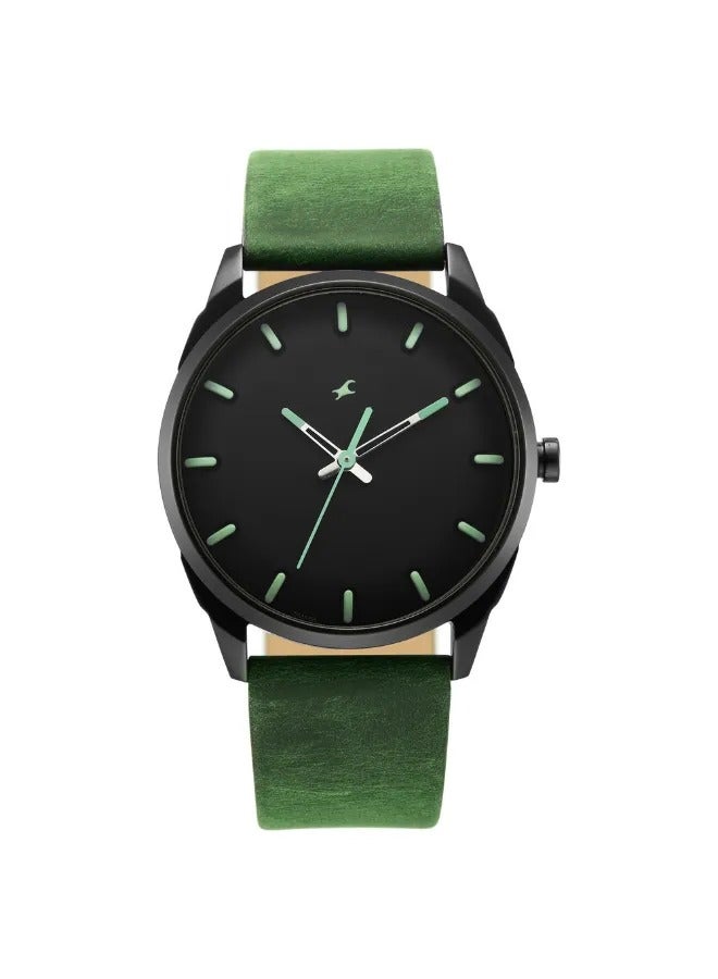 fastrack ساعة يد جلدية للرجال شكل دائري تناظري - 3273NL01 - 47.7 مم - Image 3