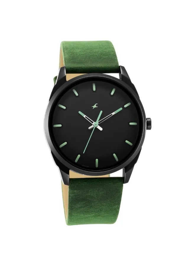 fastrack ساعة يد جلدية للرجال شكل دائري تناظري - 3273NL01 - 47.7 مم - Image 2