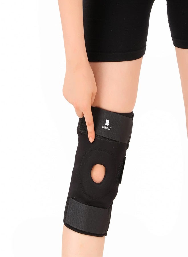 BELTWALA Knee support with hinges - open patella brace - compression knee brace for Arthritis, Joint Pain Relief, Injury Recovery with Adjustable Strapping & Breathable (XXL) - Image 4
