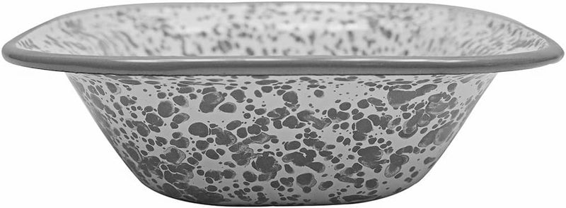 Treasure Gurus Grey Marble Enamelware Pan Kitchen Food Storage Dish Metal Serving Platter Rustic Home Decor - Image 3