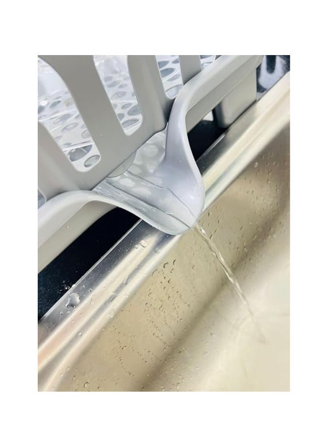 مطبقيه و صفاية 2*1 فيها مكان للاطباق و الكوبايات و مكان المعالق لون ابيض - Image 3