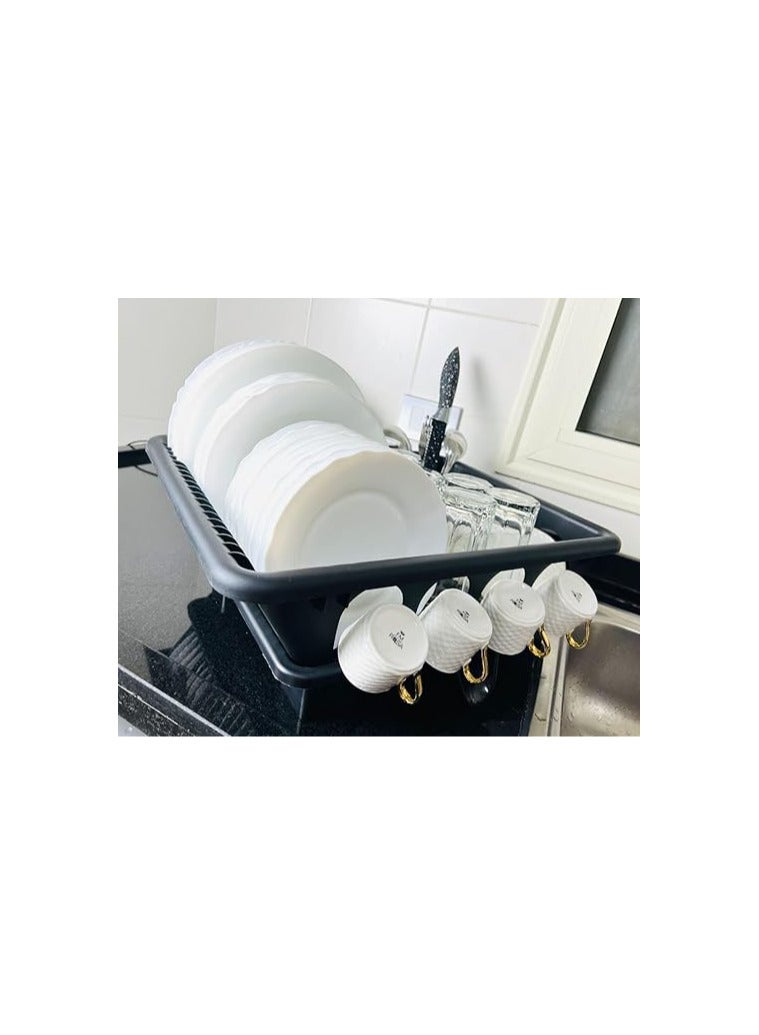 مطبقيه و صفاية 2*1 فيها مكان للاطباق و الكوبايات و مكان المعالق لون ابيض - Image 2