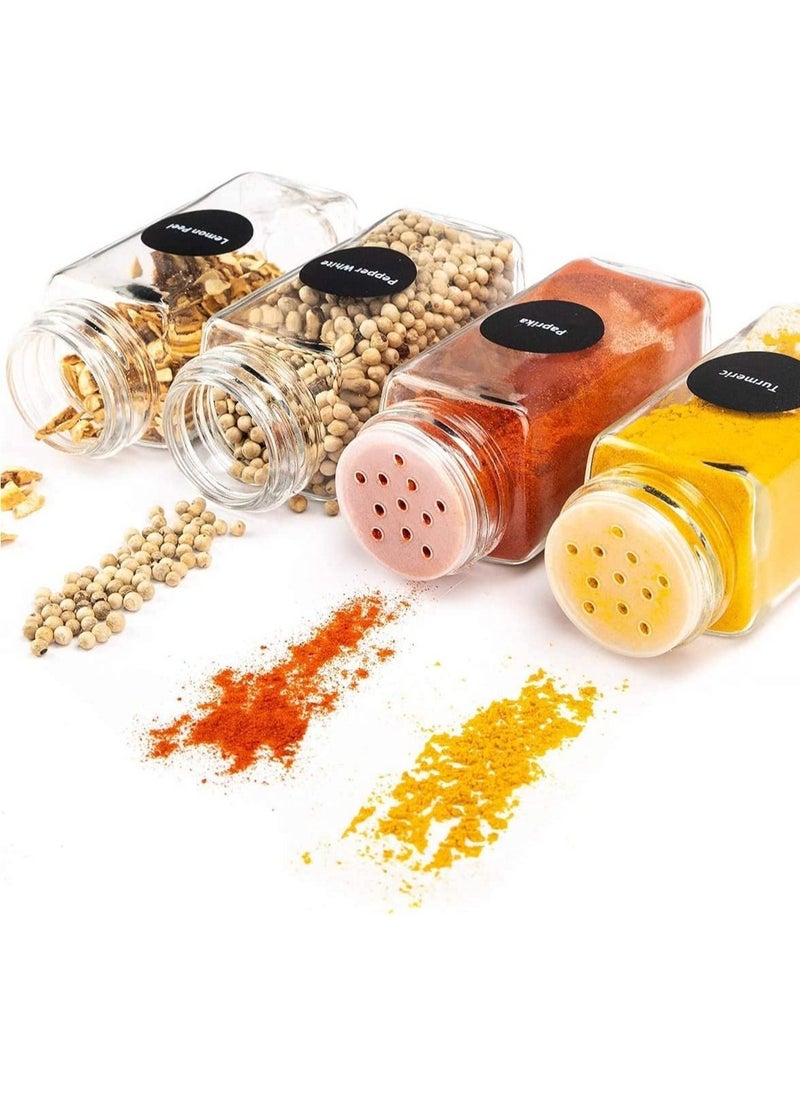 MIXDE - 24-Piece 120ml Empty Glass Spice Jar Set with Accessories - Image 1