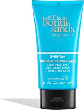 BONDI SANDS Bondi Sands Everyday Gradual Tanning Milk Daily Body Lotion Builds a Natural Glow in 13 Applications Enriched with Vitamin E Aloe Vera Vegan Cruelty Free Cocoa Butter Scent 100 mL34 Oz  - Image 1