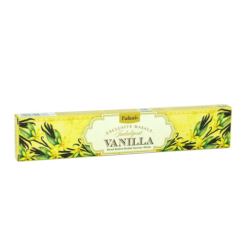 Tulasi Exclusive Masala Vanilla Indulgence Incense Sticks (Agarbatti) for Pooja, Prayer, Meditation & Home Fragrance, 1 Pack - Image 4