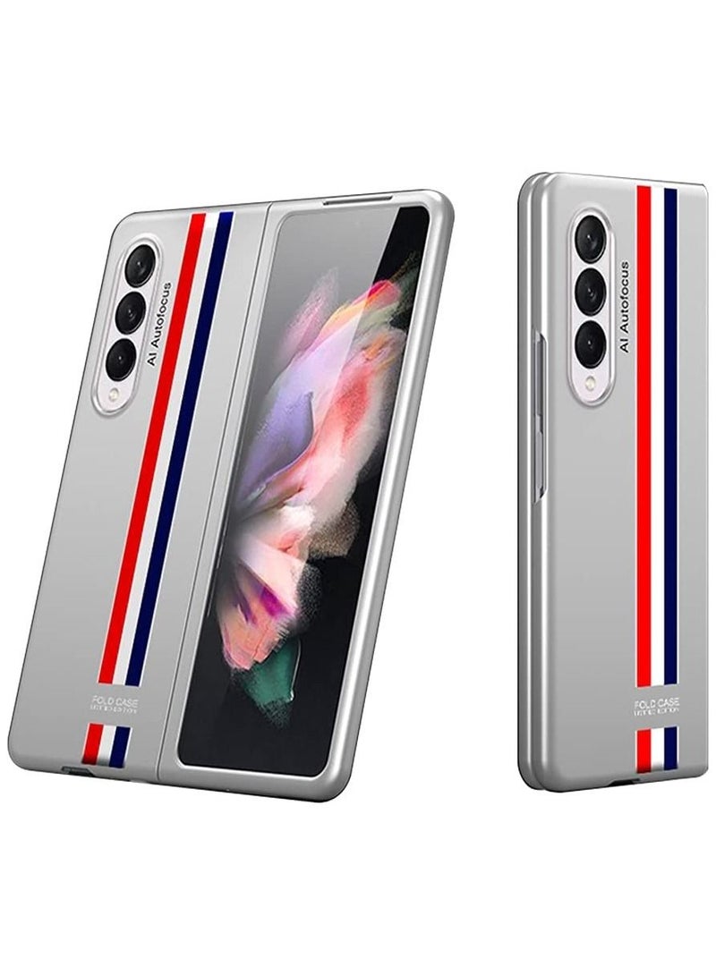 Samsung Fold 4 Case, Galaxy Z Fold 4 Case Cover Protective, Ultra-Thin Case Limited Edition Samsung Z Fold4 Phone Case for Samsung Galaxy Z Fold 4, Silver White