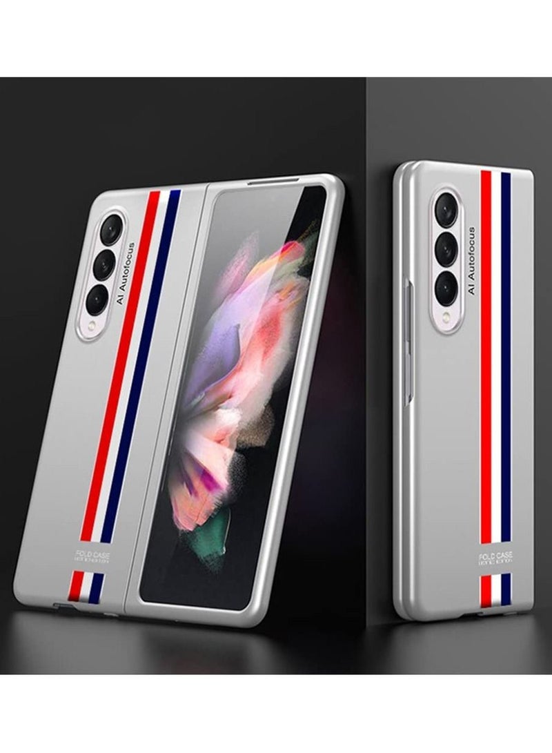 Samsung Fold 4 Case, Galaxy Z Fold 4 Case Cover Protective, Ultra-Thin Case Limited Edition Samsung Z Fold4 Phone Case for Samsung Galaxy Z Fold 4, Silver White