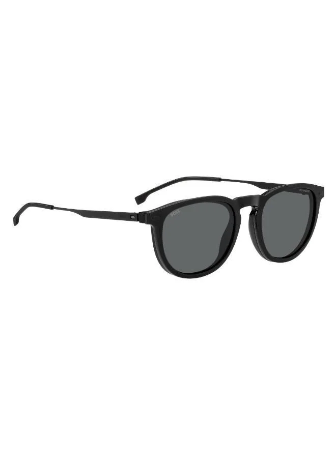BOSS Men's UV Protection Sunglasses Boss 1640/Cs Black 43.9 - Lens Size: 51 Mm