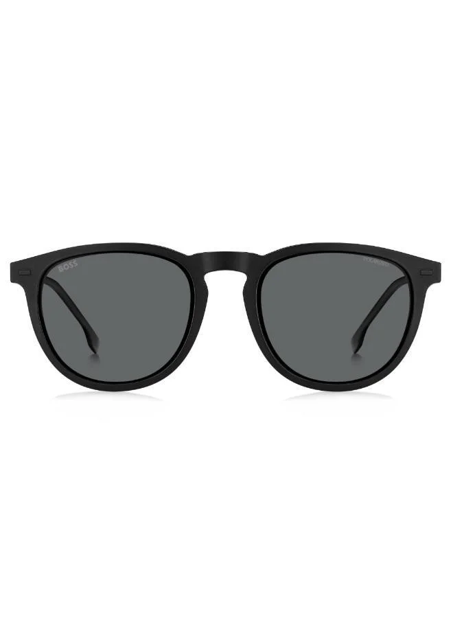 BOSS Men's UV Protection Sunglasses Boss 1640/Cs Black 43.9 - Lens Size: 51 Mm