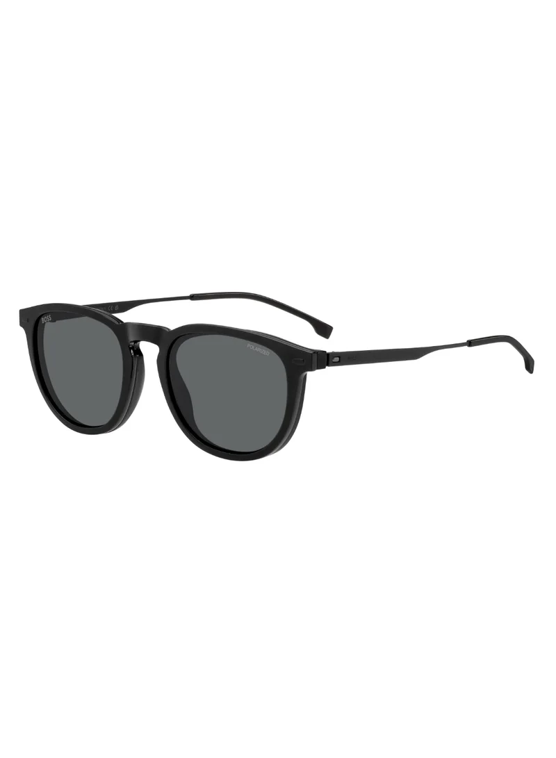 BOSS Men's UV Protection Sunglasses Boss 1640/Cs Black 43.9 - Lens Size: 51 Mm