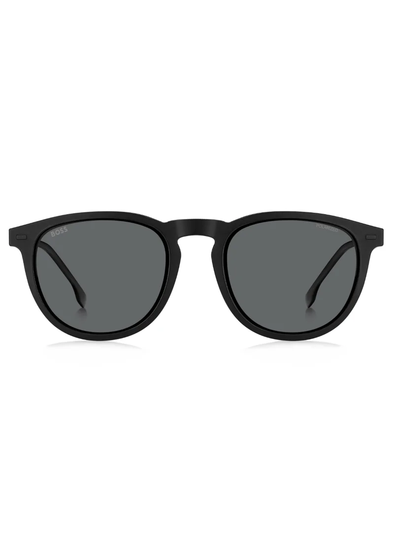 BOSS Men's UV Protection Sunglasses Boss 1640/Cs Black 43.9 - Lens Size: 51 Mm