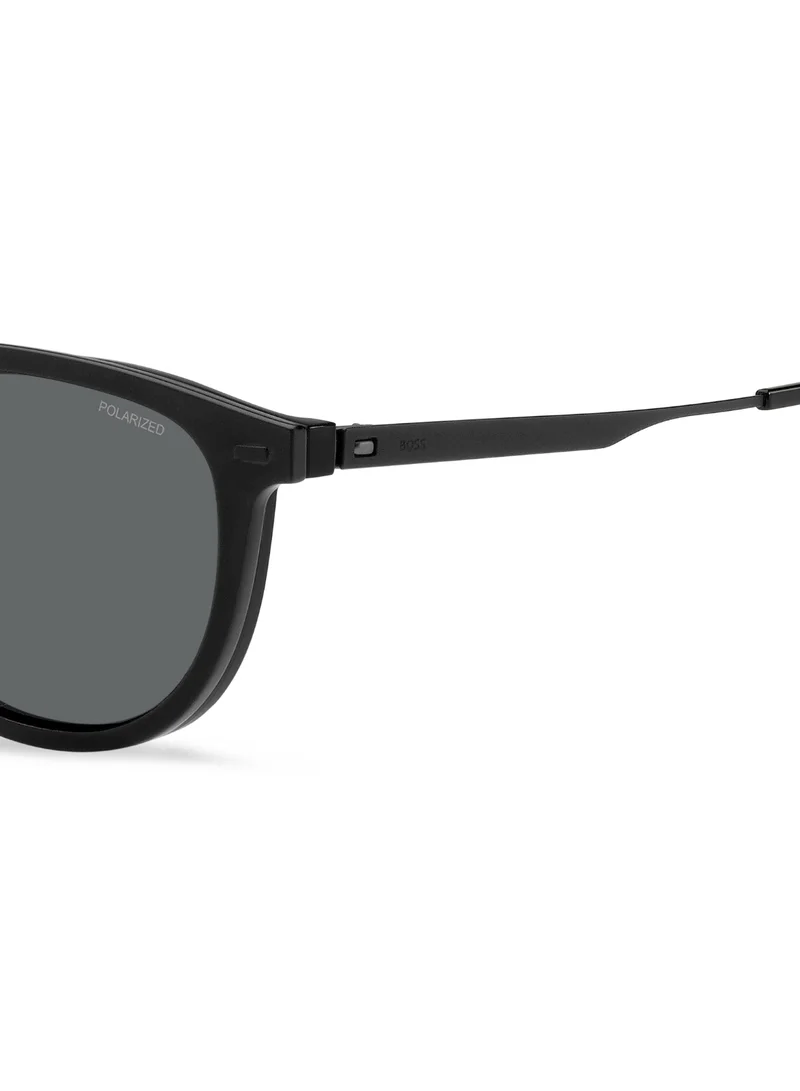 BOSS Men's UV Protection Sunglasses Boss 1640/Cs Black 43.9 - Lens Size: 51 Mm