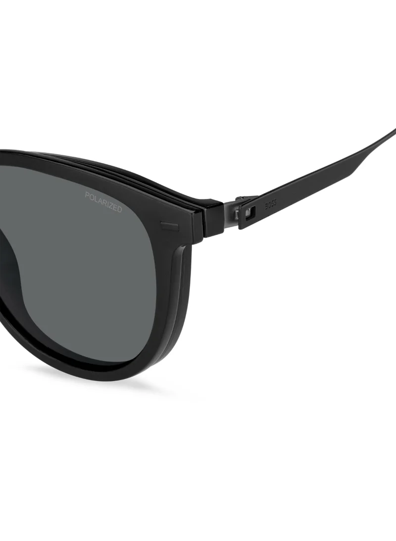 BOSS Men's UV Protection Sunglasses Boss 1640/Cs Black 43.9 - Lens Size: 51 Mm