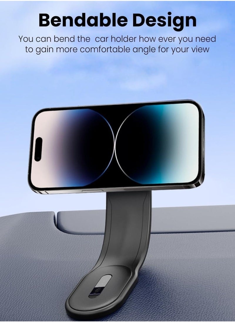 ELTRAZONE Magnetic Car Phone Holder | Strong Base & Foldable Design | Universal Car Mount | Secure Grip & Easy Installation | Compatible with All Phones & Devices - Image 4